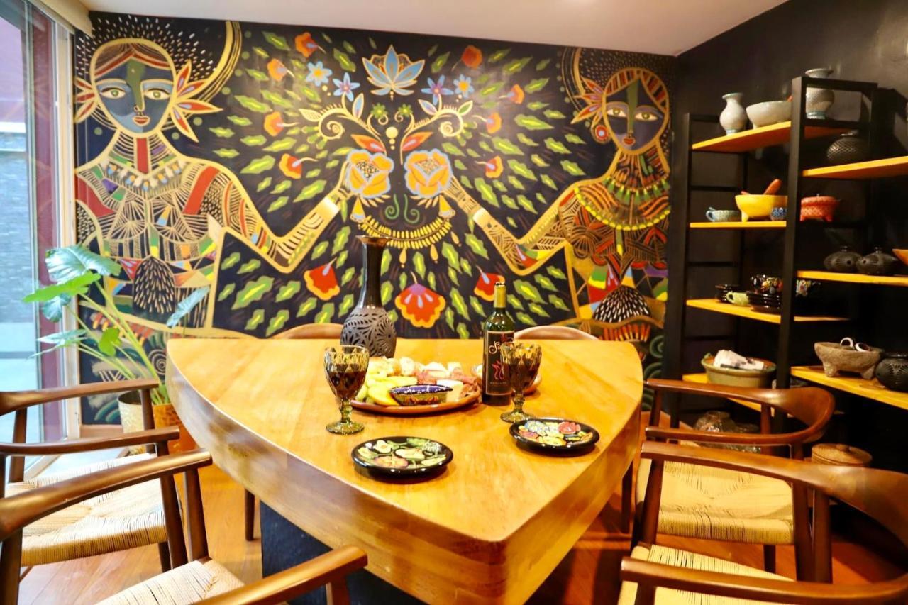 Luxurious Mid Century Modern Folk Art Home Mexico City Luaran gambar