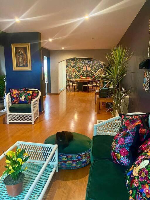 Luxurious Mid Century Modern Folk Art Home Mexico City Luaran gambar
