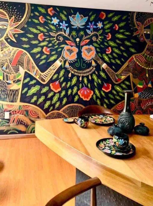 Luxurious Mid Century Modern Folk Art Home Mexico City Luaran gambar
