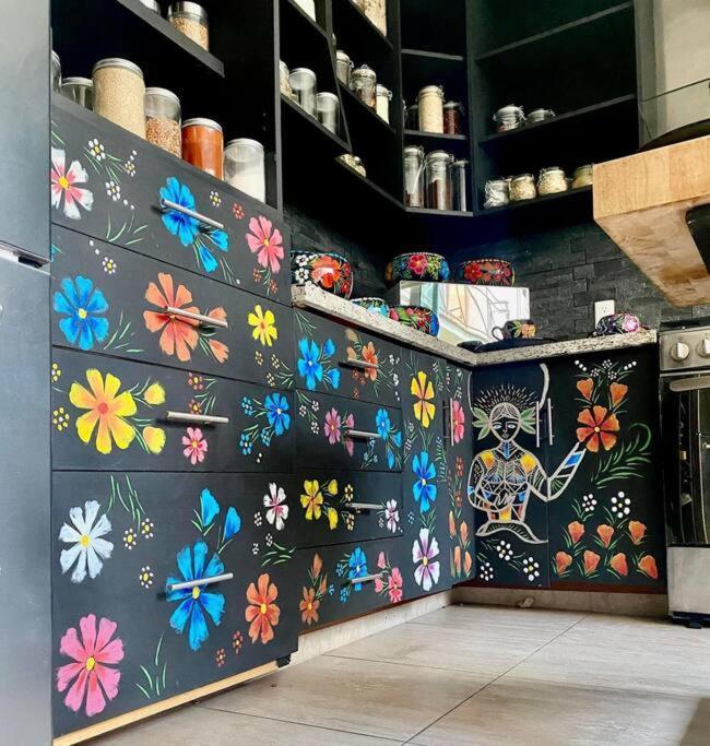 Luxurious Mid Century Modern Folk Art Home Mexico City Luaran gambar